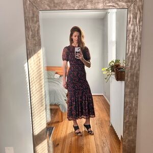 Piper and Scoot Jacklin Floral Ruffle Dress